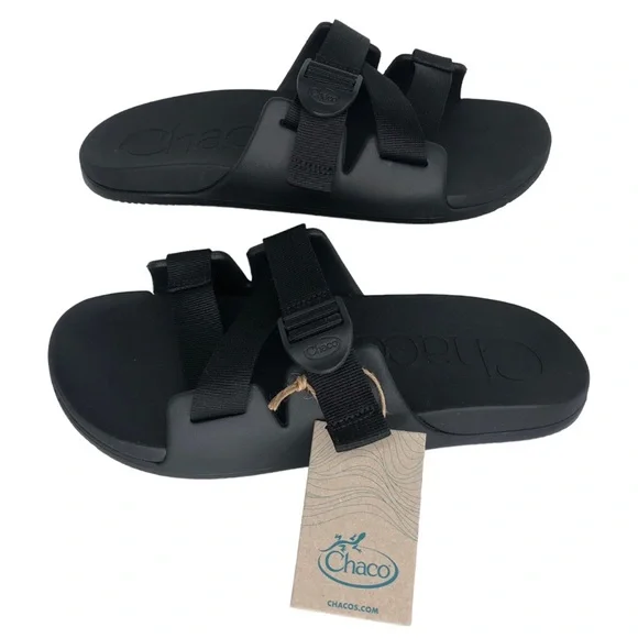 Chaco | Shoes | Chaco Chillos Black Slide Sandals | Poshmark